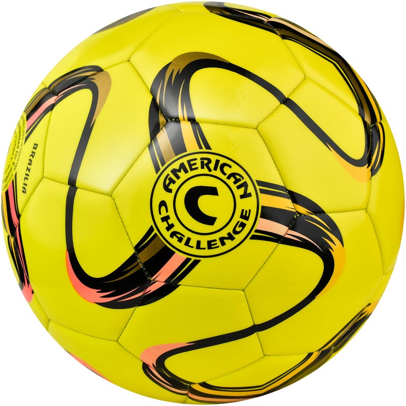 American Challenge Brasilia Soccer Ball â€“ Sizes 5, 4, 3 & 2 â€“ Youth & Adult Training Soccer Ball for Practice, Games & Grass Fields - Image 1